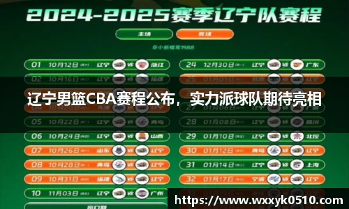 辽宁男篮CBA赛程公布，实力派球队期待亮相